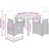  5-dijelni vrtni bistro set od poliratana s jastucima bež | Eponuda.com
