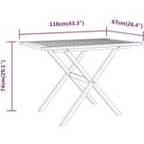  3-dijelni vrtni blagovaonski set s jastucima crni | shoptok.hr