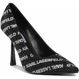 Karl Lagerfeld Cipele s potpeticom crna / bijela