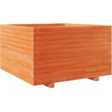 vidaXL vrtno cvetlično korito voščeno 80x80x49,5 cm trdna borovina, (21204425) Cene