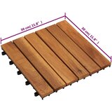  Pločice za decking 20 pcs Smeđa 30 x 30 cm Acacijsko drvo | shoptok.hr