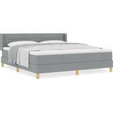  Krevet s Boxspringom s Madracem Svjetlosiva 180x200 cm Tkanina | shoptok.hr