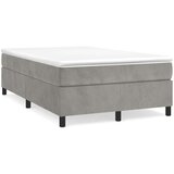  Box spring posteljni okvir svetlo siv 120x200 cm žamet, (20600940) | Shoptok.si