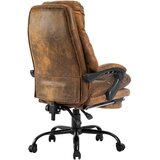 MID.YOU PISARNIŠKI STOL kovina, umetna masa, tekstil rjava, črna | Shoptok.si