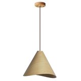  Drveni luster na sajli 1xE27/60W/230V, prečnika 45 cm, masivan/hrast/kaučukovac | Eponuda.com