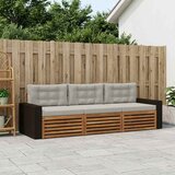  Set vanjskih sofa 3 pcs Prirodna i svjetlosiva Poliester | shoptok.hr