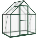 Furnova Rastlinjak z okvirjem zelen 169x114x195 cm aluminij, (21948510) | Shoptok.si