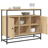 vidaXL Komoda boja hrasta sonome 100 x 35 x 80 cm konstruirano drvo | shoptok.hr