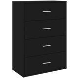 Maison Chic Komoda - Predalnik črna 60x31x84 cm inženirski les, (21715826) Cene