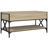  Stolić za kavu boja hrasta sonome 100x50x50 cm od drva i metala | shoptok.hr