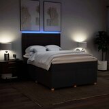vidaXL Box spring postelja z vzmetnico črna 160x200 cm blago | Shoptok.si