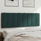 vidaXL Jastuk za uzglavlje tamnozeleni 140 cm baršunasti | shoptok.hr