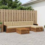  Set vanjskih sofa 6 pcs Prirodna i bež 79 x 79 x 37 cm | shoptok.hr