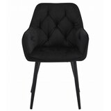  JORK stolica - crni baršun / crne noge x 1 | shoptok.hr