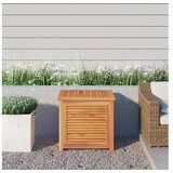 Vrtna kutija za pohranu s vrećom 60x50x58 cm masivna tikovina | shoptok.hr