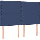 vidaXL Posteljno vzglavje 4 kosa moder 72x5x78/88 cm blago, (20952223) | Shoptok.si