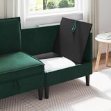 SOFA s pohranom Tamnozelena Baršun | shoptok.hr