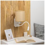  Brilagi - LED zidna lampa NUBILA 1xE27/25W/230V +LED/3W bela/svetlo braon | Eponuda.com