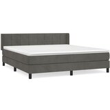 The Living Store Box spring postelja z vzmetnico temno siva 180x200 cm žamet - Box Spring Postelja, (21491906) | Shoptok.si