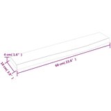  Stenska polica 60x10x4 cm neobdelana trdna hrastovina, (20989468) | Shoptok.si