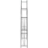  Vrtni obok temno zelen 120x38x258 cm železo, (20758622) | Shoptok.si