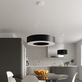Nice Lamps Crna viseća svjetiljka s tekstilnim sjenilom ø 50 cm Galata – | shoptok.hr