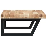 vidaXL Zidna polica za umivaonik od čelika i masivnog bagremovog drva | shoptok.hr