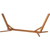 Outsunny 3-stopenjsko zložljivo in nastavljivo leseno stojalo za visečo mrežo za zunanjo in notranjo uporabo, 388x120x89 cm, (20754024) | Shoptok.si
