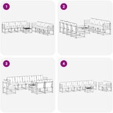  Set vanjskih sofa 9 kom. Prirodna i krem | shoptok.hr