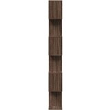 vidaXL Pregrada / regal za knjige 6 razina hrast 70x24x193 cm drveni | shoptok.hr