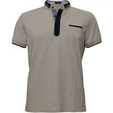 moška polo majica ruski ovratnik bež