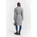 Fenzy Elegantan Kaput Na Kopčanje, Crne Boje | shoptok.hr