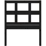  Uzglavlje za krevet crno 95,5 x 4 x 100 cm od masivne borovine | shoptok.hr