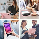 NIKCORP Ovitek za iPad Mini 6 8.3 oklepen s stojalom in mestom za pisalo, tridelna zaščita, silikon in plastika, rožnat, (5000139279) | Shoptok.si