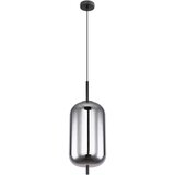  viseča svetilka blacky 1XE27 črna / dimljeno steklo | Shoptok.si