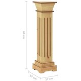  Klasično stojalo za rastlino svetli les 17x17x66 cm MDF | Shoptok.si