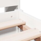  Krevet s regalom z knjige bez madraca bijeli 135x190cm borovina | shoptok.hr