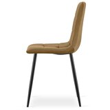 KARA stolica - smeđi baršun / crne noge x 4 | shoptok.hr