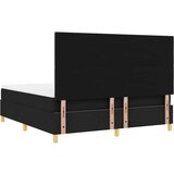  LED Box Spring Krevet s madracem Crna 180 x 200 cm tkanina | shoptok.hr