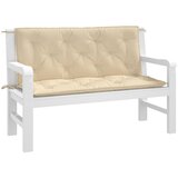  Jastuci za vrtnu klupu 2 kom bež 120x50x7 cm tkanine Oxford | shoptok.hr