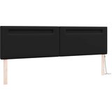  LED glava kreveta Crna 200 cm Lažna koža | shoptok.hr