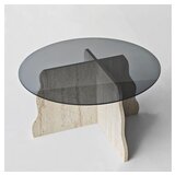 Hanah home sto za dnevnu sobu butterfly travertine fume | Eponuda.com