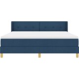  Postelja z vzmetnico z vzmetnico Modra 180 x 200 cm blago, (5000126390) | Shoptok.si