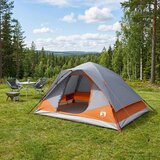 Instant šator s krovom Siva i narančasta 305 x 215 x 140 cm | shoptok.hr