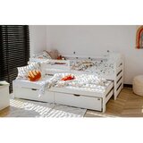  Drveni dječji krevet Senso s dodatnim krevetom i ladicom - bijeli - 190x90 cm - Madrac PE pjena 8 cm-spužvasti madrac | shoptok.hr