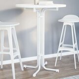 vidaXL Blagovaonski stol bijeli Ø 80x110 cm konstruirano drvo i čelik | shoptok.hr