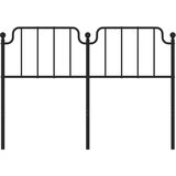  Kovinsko posteljno vzglavje črno 135 cm, (20954073) | Shoptok.si