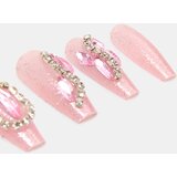 Sinsay Umjetni nokti ballerina oblika s kristalima | shoptok.hr