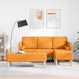  Set sofe s jastukom 2 pcs Tamno žuta Poliester | shoptok.hr