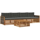  Set vanjskih sofa 5 kom. Prirodna i antracit | shoptok.hr